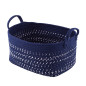Kosz prostokątny pleciony granatowy 27x37x20cm n/n bz, EAN: 5904252307137