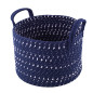 Kosz pleciony granatowy 28x28x20cm n/n bz, EAN: 5904252307014