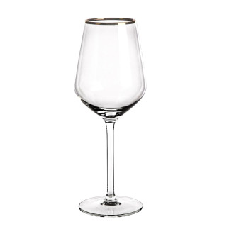 RUBIN GOLD KPL. 6 KIELISZKÓW WINO BIAŁE 370 ML