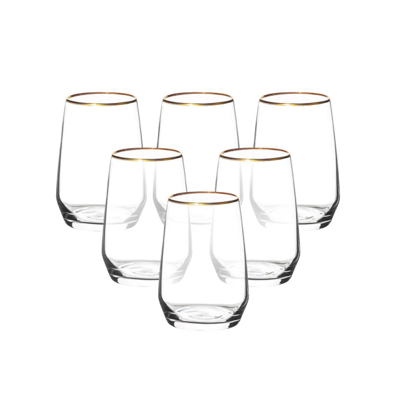 Rubin Gold Zestaw 6 Szklanek 450ml EAN: 5907508108953