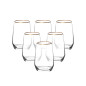 Rubin Gold Zestaw 6 Szklanek 450ml EAN: 5907508108953