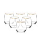 Rubin Gold Zestaw 6 Szklanek 370 ml - EAN: 5907508108960 Rubin Gold Zestaw 6 Szklanek 370 ml - EAN: 5907508108960