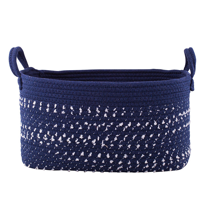 Kosz prostokątny pleciony granatowy 24x34x18cm EAN: 5904252307144
