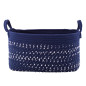 Kosz prostokątny pleciony granatowy 24x34x18cm EAN: 5904252307144