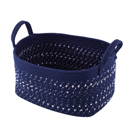 Kosz prostokątny pleciony granatowy 24x34x18cm EAN: 5904252307144