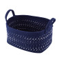 Kosz prostokątny pleciony granatowy 24x34x18cm EAN: 5904252307144