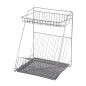 Suszarka do naczyń 2-poziomowa 30cm srebrna z tacką EAN: 5906551041187