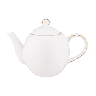 BELLA ZŁOTA LINIA IMBRYK 900 ML PORCELANA KREMOWA OPASKA PVC