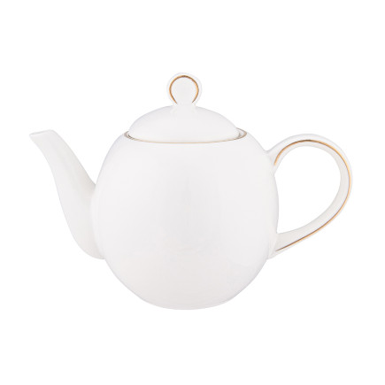 BELLA ZŁOTA LINIA IMBRYK 900 ML PORCELANA KREMOWA OPASKA PVC