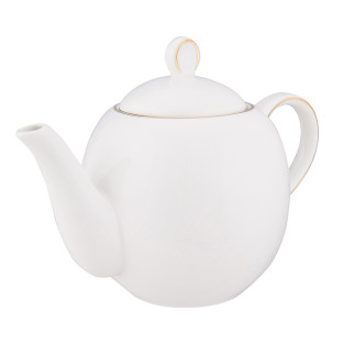 Bella Złota Linia Imbryk 900 ml Porcelana Kremowa Opaska PVC BZ EAN: 5907508143572