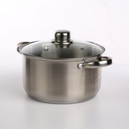 Fabio Garnek Nierdzewny 20cm 3,6l z Pokrywą Szklaną EAN: 5902689855696
