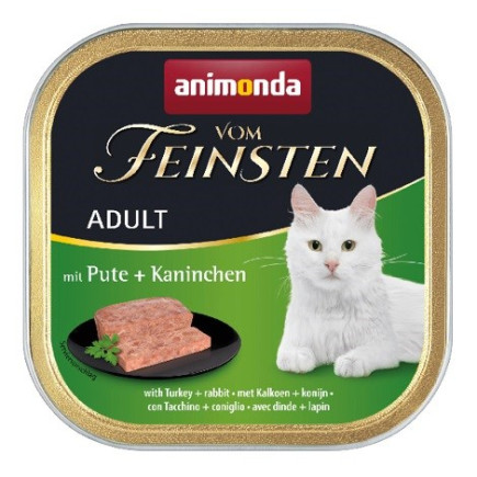 Animonda vom feinsten classic cat smak: indyk i królik 100g