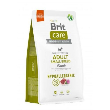 Brit care hypoallergenic adult small lamb&rice 3kg