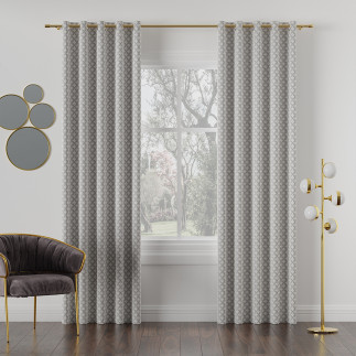 Liberia tkanina dekoracyjna wodoodporna, szerokość 180cm, kolor 006 szaro-biały