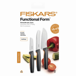 Zestaw noży kuchennych Fiskars Functional Form, komplet 3 noży (1057556)