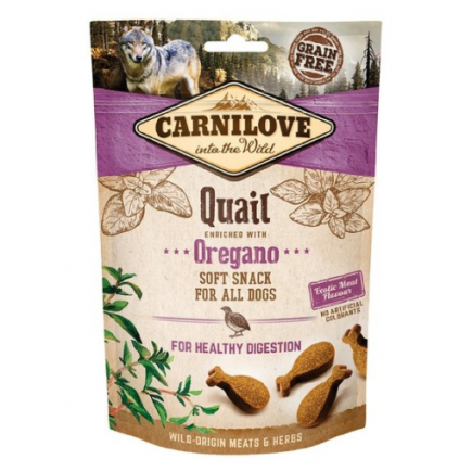 Carnilove soft moist snack quail+oregano pies 200g