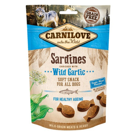 Carnilove soft m.snack sardines+wil.garl. pies 200g