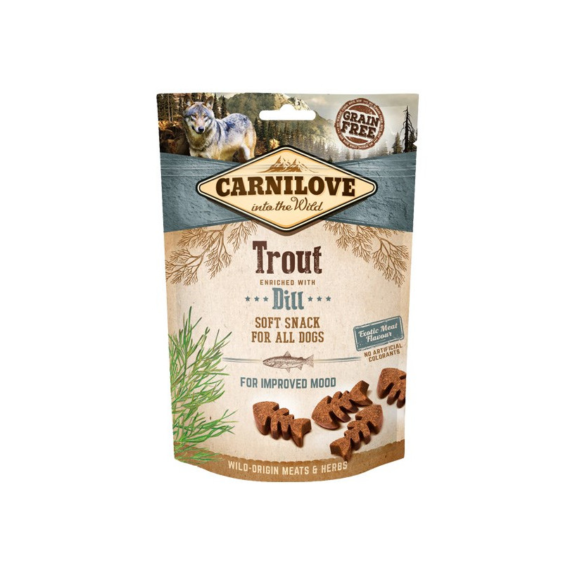 Carnilove snack trout enriched & dill 200g