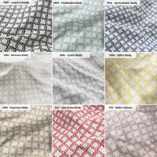 Liberia tkanina dekoracyjna wodoodporna, szerokość 180cm, kolor 006 szaro-biały