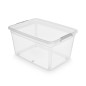 Basestore Pojemnik Z Pokrywą i Klipsami na Kółkach 140L 79x59x43cm EAN: 5902541292201