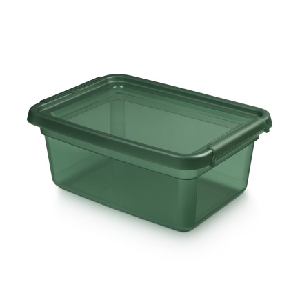 BASESTORE POJEMNIK Z POK.I KLIPSAMI 28X38X16CM 12,5L PINE (2522)