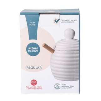 REGULAR POJEMNIK NA MIÓD Z POKRYWKĄ 9X11,5 CM 260 ML COLOR BOX NEW