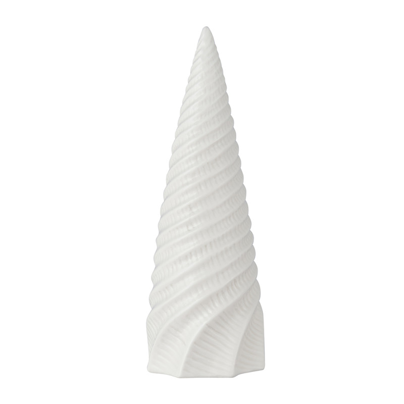Figurka porcelanowa choinka biała 8x7.5x14 cm EAN: 5904252375587