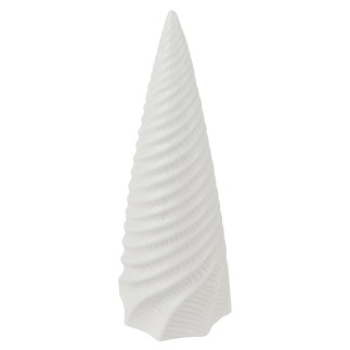 Ozdoba świąteczna porcelanowa Boże Narodzenie Choinka biała 14 cm