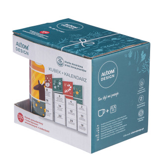 KUBEK PROSTY NBC 330 ML DEK. KALENDARZ ADWENTOWY A COLOR BOX