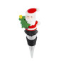 Stopper do wina Mikołaj z choinką 11,5x4x1,8 cm - EAN: 5904252371541