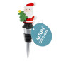 Stopper do wina Mikołaj z choinką 11,5x4x1,8 cm - EAN: 5904252371541