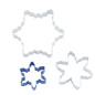 Kpl. wykrawaczy nierdzewnych śnieżynka 6x2, 9,5x2, 12x2 cm - EAN: 5904252373507
