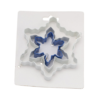 Kpl. wykrawaczy nierdzewnych śnieżynka 6x2, 9,5x2, 12x2 cm - EAN: 5904252373507