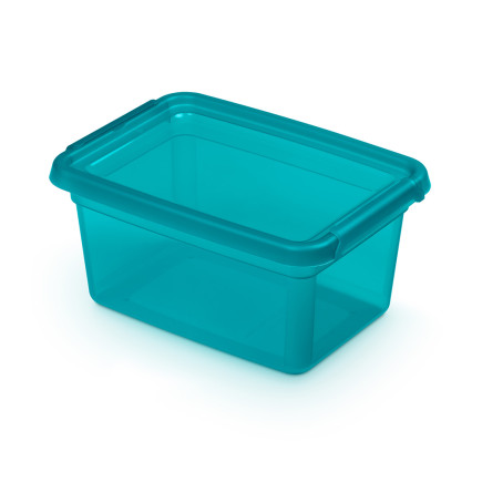BASESTORE POJEMNIK Z POK.I KLIPSAMI 14X19X9CM 1,5L OCEAN (2242)