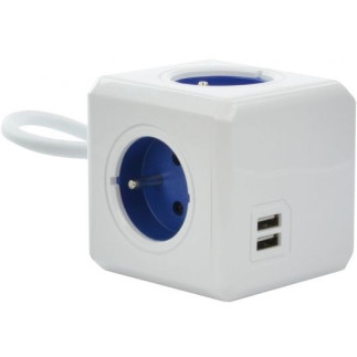 Przedłużacz allocacoc powercube extended usb 2402bl/freupc (1,5m  kolor niebieski)