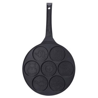 Valdinox patelnia do placków i jajek sadzonych, odlewana 26cm, zwierzątka - EAN: 5904252377406