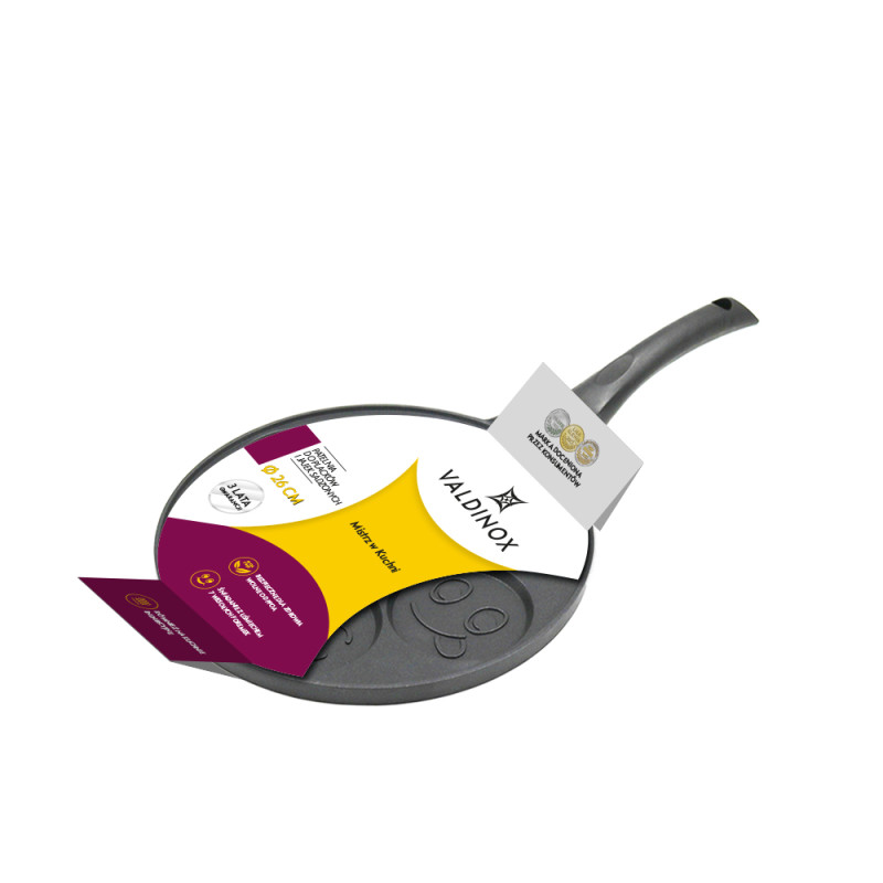 Valdinox Patelnia do Placków i Jajek Sadzonych 26cm Uśmiechy EAN: 5904252377444