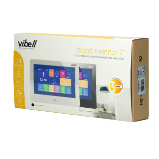 Wideo monitor bezsłuchawkowy, kolorowy, lcd 7?, do zastosowania w systemach vibell, dotykowy ekran, moduł pamięci,  gniazdo na k