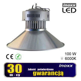 Lampa przemysłowa led 100w high bay cob 6000k zimna 10 000lm