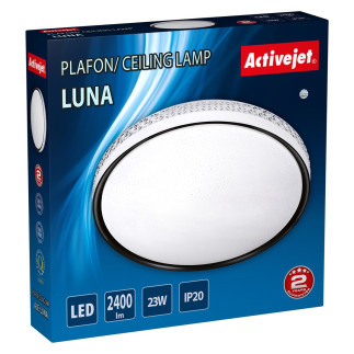 Nowoczesny plafon sufitowy led activejet luna 23w