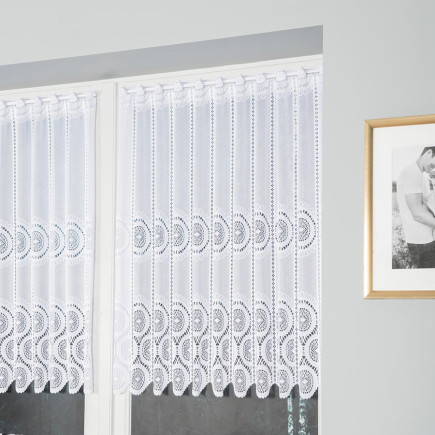 Zazdrostka żakardowa panelowa 90cm biały EAN: 5907693262836