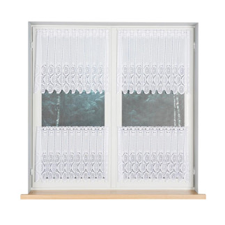 Zazdrostka żakardowa panelowa, wysokość 60cm, kolor 001 biały