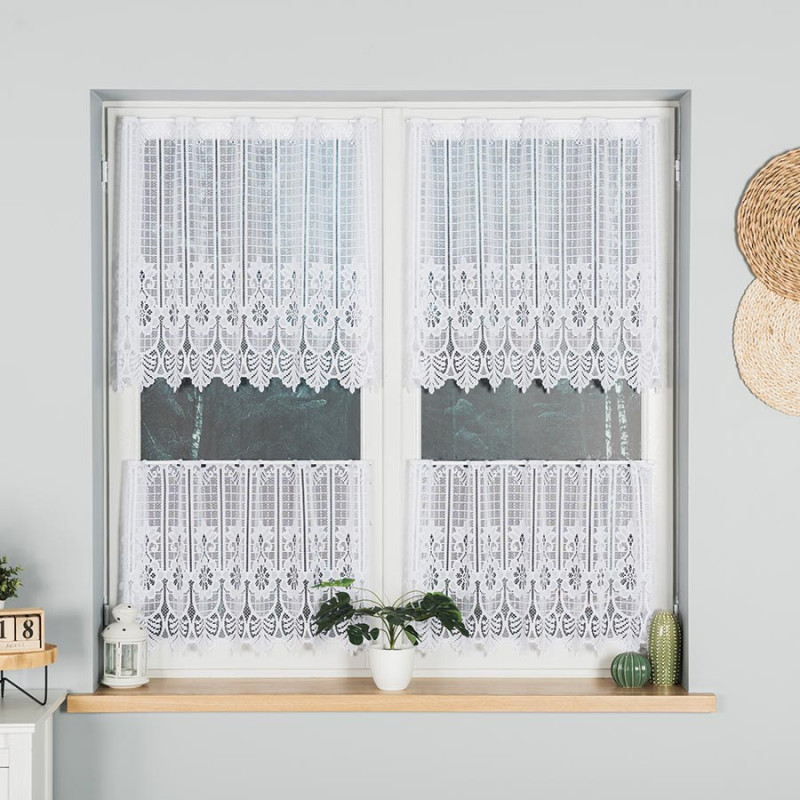 Zazdrostka żakardowa panelowa biała 70cm EAN: 5907693268302 Zazdrostka żakardowa panelowa biała 70cm EAN: 5907693268302