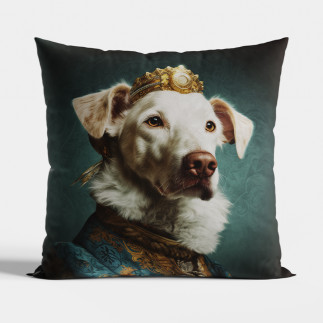Pies hektor poszewka dekoracyjna velvet, 40x40cm, kolor 001