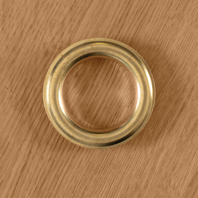Przelotka metalowa, wysoki kołnierz ln, śr wew 40mm zewn. 62mm, kolor złoto 030