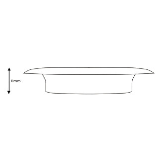 Przelotka metalowa, wysoki kołnierz ln, śr wew 40mm zewn. 62mm, kolor miedź 040