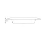 Przelotka metalowa niski kołnierz SN 40mm x 62mm srebro chrom EAN: 5907693269996