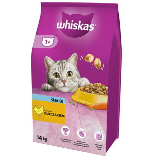 Sucha karma dla kota Whiskas sterile 14kg