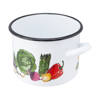 Garnek Prosty 5,8L Ø22cm wys.16cm Dekoracja Warzywa bz EAN: 5904252383322