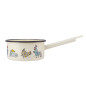 Rondel emaliowany z trzonkiem 1,0l śr.14cm wys.7cm dek. kurki EAN: 5904252383223